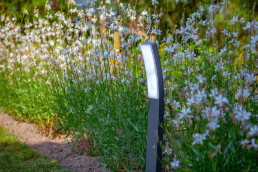 Lutec Kira Κολωνάκι Κήπου Led Bollard Σκούρο Γκρι LED Dimmable 1200lm 2700-6500K IP54 – 7288906118