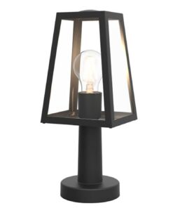 Lutec Fia Φωτιστικό Φαναράκι Εξωτερικού Χώρου Small Post E27 Μαύρο IP44 – 7290901012
