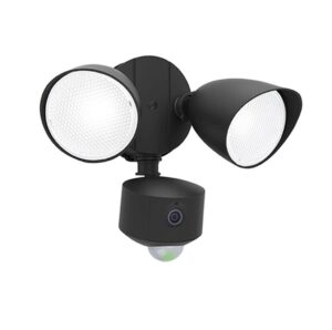 Lutec Draco Επιτοίχιο Φωτιστικό Εξωτερικού Χώρου Με Camera Με Ανιχνευτή Κίνησης με ενδοεπικοινωνία Μαύρο Χρώμα απομακρυσμένη ρύθμιση LED Dimmable 1200lm 5000K IP44 – 7622220012