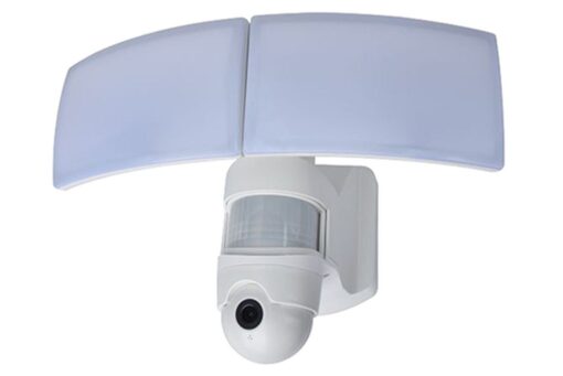 Lutec Libra Επιτοίχιο Φωτιστικό Εξωτερικού Χώρου Led Φωτιστικό Τοίχου Camera Με Ανιχνευτή Κίνησης Λευκό Connect LED Dimmable 3000lm 5000K IP44 – 7632406053