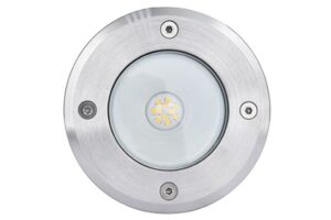 Lutec Cydops Χωνευτό Φωτιστικό Κήπου Recessed Inox W/1.5M Wire LED 6,8 W 580lm 4000K IP67 – 7704216012