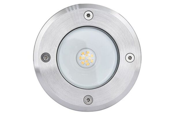 Lutec Cydops Χωνευτό Φωτιστικό Κήπου Recessed Inox W/1.5M Wire LED 6,8 W 580lm 4000K IP67 – 7704216012