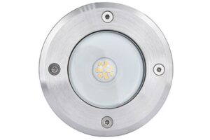Lutec Cydops Χωνευτό Σποτ Κήπου Led Recessed Inox LED 6,8W 580lm 4000K IP67  – 7704223012