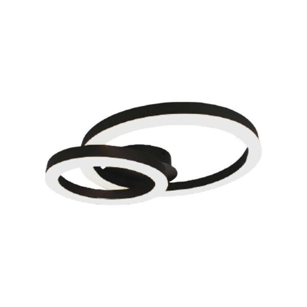 LED φωτιστικό οροφής Designer 20W 3000Κ θερμό λευκό με μαύρο σώμα V-TAC – 7000