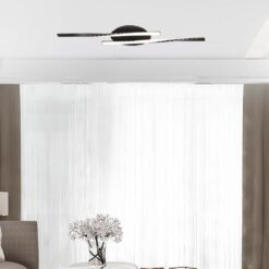 LED Φωτιστικό Οροφής 12W Μαύρο V-TAC 1280lm Θερμό Λευκό 3000K – 7001