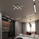 LED φωτιστικό οροφής Designer 24W 3000Κ θερμό λευκό με μαύρο σώμα V-TAC – 7003