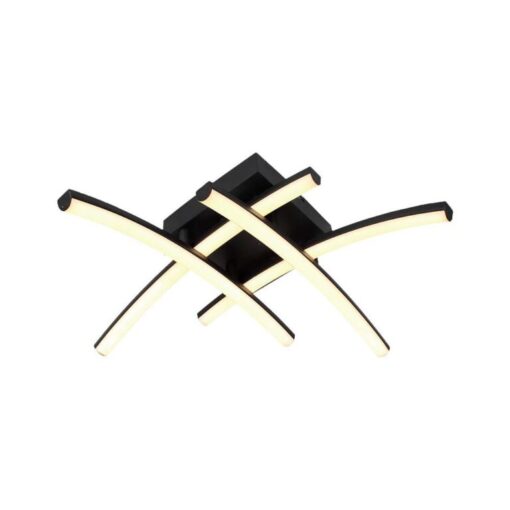 LED φωτιστικό οροφής Designer 24W 3000Κ θερμό λευκό με μαύρο σώμα V-TAC – 7003