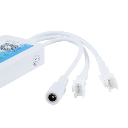 GloboStar® 70038 Ασύρματος LED Dream-Color Magic Digital RGBW Dual Controller Bluetooth με Χειριστήριο RF 16 Keys για LED Digital RGBW Προϊόντα 5v – 12v – 24v 2048 IC