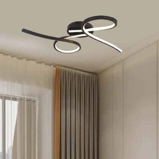 LED φωτιστικό οροφής Designer 24W 3000Κ θερμό λευκό με μαύρο σώμα V-TAC – 7004