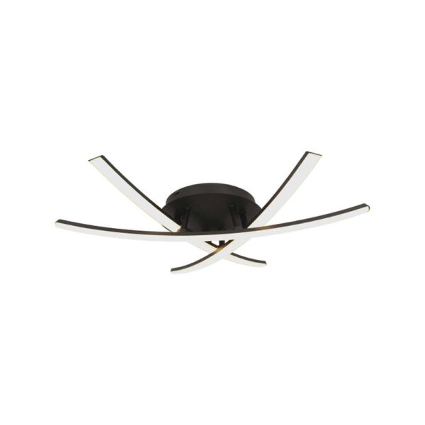 LED Φωτιστικό Οροφής 20W Μαύρο V-TAC 2130lm Θερμό Λευκό 3000K – 7005