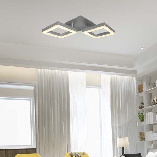 LED φωτιστικό οροφής Designer 16W 3000Κ θερμό λευκό με γκρι σώμα V-TAC – 7006
