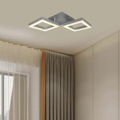 LED φωτιστικό οροφής Designer 16W 3000Κ θερμό λευκό με γκρι σώμα V-TAC – 7006