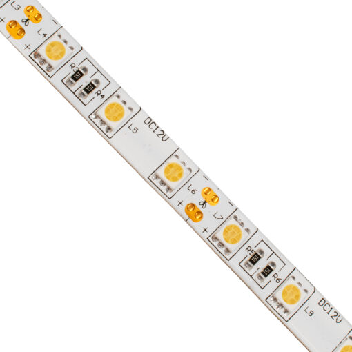 GloboStar® 70122 Ταινία LED SMD 5050 5m 14.4W/m 60LED/m 1497lm/m 120° DC 12V Αδιάβροχη IP65 Θερμό Λευκό 3000K – 5 Χρόνια Εγγύηση