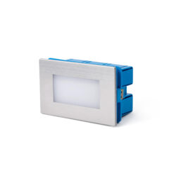 Faro Barcelona Επιτοίχιο Φωτιστικό για Σκαλοπάτια GRON LED 1W 3000K IP65 Χρώματος Ματ Νίκελ – 70134