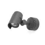 Faro Barcelona FOC-1 Επιτοίχιος Προβολέας LED 16W 3000K Σκούρο Γκρι Χρώμα IP65 – 70156