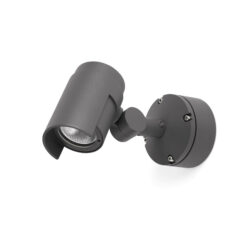 Faro Barcelona FOC-1 Επιτοίχιος Προβολέας LED 16W 3000K Σκούρο Γκρι Χρώμα IP65 – 70156