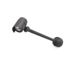 Faro Barcelona FOC-2 Επιτοίχιος Προβολέας Κήπου LED 16W 3000K IP65 Σκούρου Γκρι Χρώματος – 70157