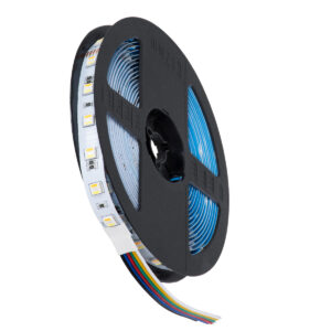 GloboStar® 70263 Ταινία LED SMD 5050 RGBW + WW 5in1 5m 24W/m 60LED/m 120° DC 24V IP20 2400lm/m Πολύχρωμη RGB – Ψυχρό Λευκό 6000K – Φυσικό Λευκό 4500K – Θερμό Λευκό 2700K – 5 Χρόνια Εγγύηση