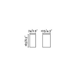 Faro Barcelona BLIND Επιτοίχιο Φωτιστικό, Εξωτερικού Χώρου, IP65, Λευκού Χρώματος, LED 6W 3000K- 70267