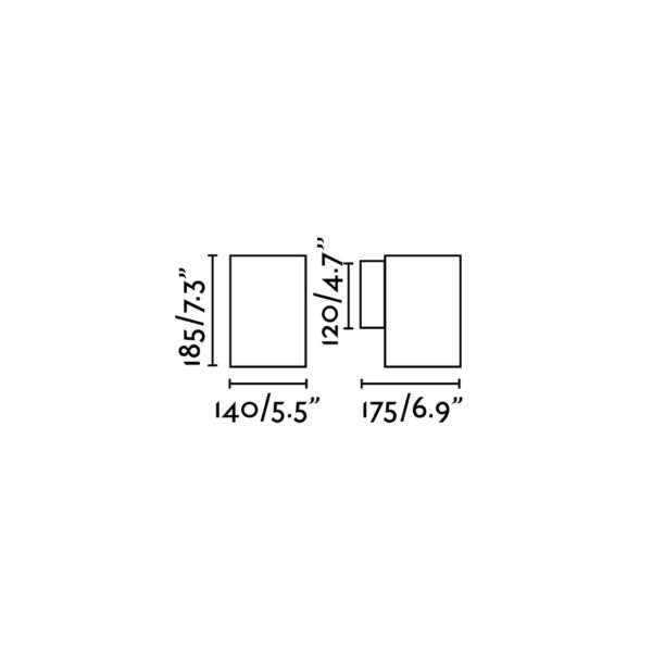 Faro Barcelona THON-1 Επιτοίχιο Φωτιστικό, Εξωτερικού Χώρου, Σκούρου Γκρι Χρώματος, IP55, LED 15W 3000K – 70283