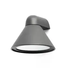 Faro Barcelona Φωτιστικό Τοίχου Pals Σκούρο Γκρι 1XE27 – 70291