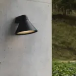 Faro Barcelona Φωτιστικό Τοίχου Pals Σκούρο Γκρι 1XE27 – 70291