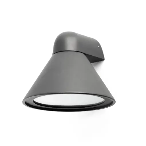 Faro Barcelona Φωτιστικό Τοίχου Pals Σκούρο Γκρι 1XE27 – 70291