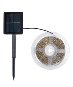 GloboStar® SOLAR LEDSTRIP 70421 Αυτόνομο Ηλιακό Σετ Ταινία LED 3m 3W/3m 90LED 2835 SMD 30lm/m 120° με Ενσωματωμένα Προγράμματα Λειτουργίας – Αδιάβροχο IP65 – RGB – Μ300 x Π0.8 x Υ0.3cm – 2 Χρόνια Εγγύηση