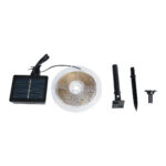 GloboStar® SOLAR LEDSTRIP 70421 Αυτόνομο Ηλιακό Σετ Ταινία LED 3m 3W/3m 90LED 2835 SMD 30lm/m 120° με Ενσωματωμένα Προγράμματα Λειτουργίας – Αδιάβροχο IP65 – RGB – Μ300 x Π0.8 x Υ0.3cm – 2 Χρόνια Εγγύηση