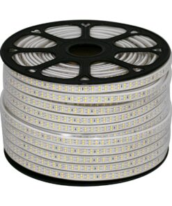 GloboStar® 70511 Wide Ταινία Διπλής Σειράς Epistar LED SMD 2835 1m 24W/m 180LED/m 3288lm/m 120° DC 230V Αδιάβροχη IP68 Φυσικό Λευκό 4500K Dimmable