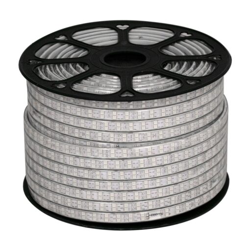 GloboStar® 70517 Wide Ταινία Διπλής Σειράς Epistar LED SMD 5050 1m 24W/m 120LED/m 3144lm/m 120° DC 230V Αδιάβροχη IP68 RGB Dimmable