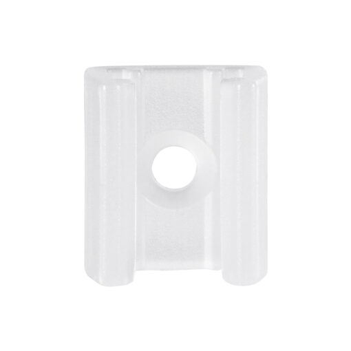GloboStar® 70528 Πλαστική PVC Βάση Στήριξης για Όλες τις Μονόχρωμες EPISTAR Slim Ταινίες LED Μονής Σειράς DC 230V IP68 – Μ1.5 x Π1.3 x Υ1.1cm