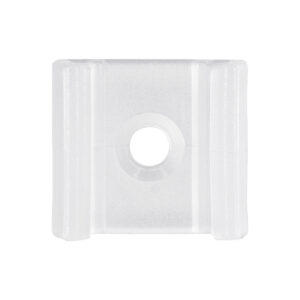 GloboStar® 70529 Πλαστική PVC Βάση Στήριξης για Όλες τις Πολύχρωμες RGB EPISTAR Slim Ταινίες LED Μονής Σειράς DC 230V IP68 – Μ1.5 x Π1.6 x Υ1.1cm