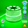GloboStar® 70574 OVALE 120° Degree Neon Flex Epistar LED SMD 2835 1m 12W/m 120LED/m 1212lm/m 120° DC 230V Αδιάβροχη IP68 Πράσινο Dimmable