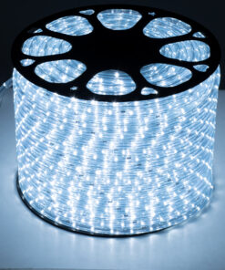 GloboStar® 70600 Φωτοσωλήνας LED DIODE 1m 3.9W/m 36LED/m 195lm/m 360° DC 230V Αδιάβροχος IP68 Ψυχρό Λευκό 6000K Dimmable