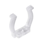 GloboStar® 70643 Πλαστική PVC Βάση Στήριξης για Όλες τις Πολύχρωμες RGB TUBE Neonflex 360° DC 24V & DC 230V IP68 – Μ2.5 x Π1.1 x Υ2.5cm