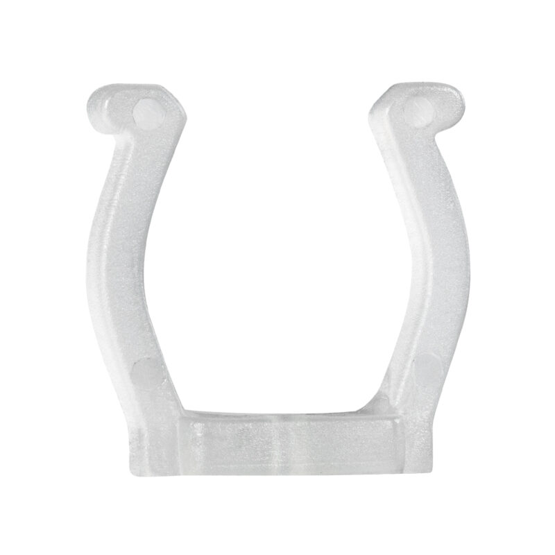 GloboStar® 70643 Πλαστική PVC Βάση Στήριξης για Όλες τις Πολύχρωμες RGB TUBE Neonflex 360° DC 24V & DC 230V IP68 – Μ2.5 x Π1.1 x Υ2.5cm