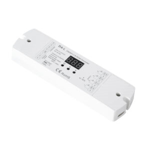GloboStar® 70668 D4-L SKYDANCE DC DMX & RDM Dimmer High Speed Controller / Decoder 4 Καναλιών DC 12-24V 4 x 5A 120W – Max 20.5A 480W – IP20 Μ17 x Π5 x Υ2.5cm – 5 Years Warranty