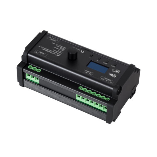 GloboStar® 70674 SK1 SKYDANCE AC Triac DMX Dimmer Din Rail Ράγας 1 Καναλιού AC 100-240V 1 x 6A 1440W – Max 6A 1440W – IP20 DMX512 Μ16.8 x Π9.3 x Υ8cm – 5 Years Warranty