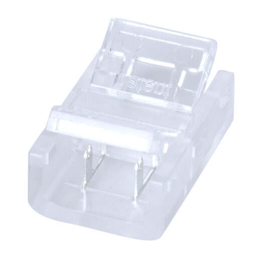 GloboStar® 70685 Ενωτικός Σύνδεσμος για Μονόχρωμη Ταινία LED 10mm 2 PIN σε Μονόχρωμη Ταινία LED 10mm 2 PIN Μ1.9 x Π1.3 x Υ0.7cm Διάφανο