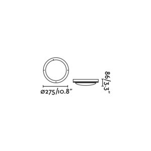 Faro Barcelona YEN  Φωτιστικό Εξωτερικού Χώρου για Οροφή και Τοίχο E27 , IP54 – 70690