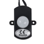 GloboStar® 70693 Mini Αισθητήρας Modular με Καλώδιο In-Out 5.5*2.1 & PIR Ανιχνευτή-Αισθητήρα Κίνησης 360° 3m Motion Sensor 30 sec Delay DC 12-24V Max 144W Μ30 x Π4 x Υ2.3cm