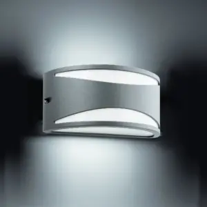 Faro Barcelona Φωτιστικό Τοίχου Bonn-2 Σκούρο Γκρι 1XE27  – 70697