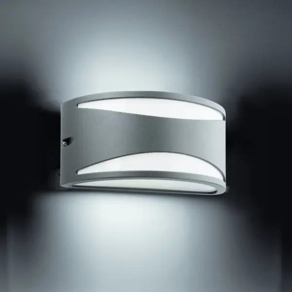 Faro Barcelona Φωτιστικό Τοίχου Bonn-2 Σκούρο Γκρι 1XE27  – 70697