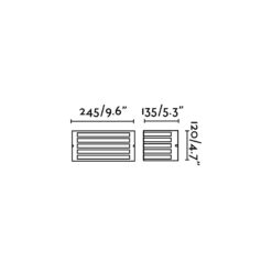 Faro Barcelona Φωτιστικό Τοίχου Fedon Νίκελ Ματ  1XE27  – 70714