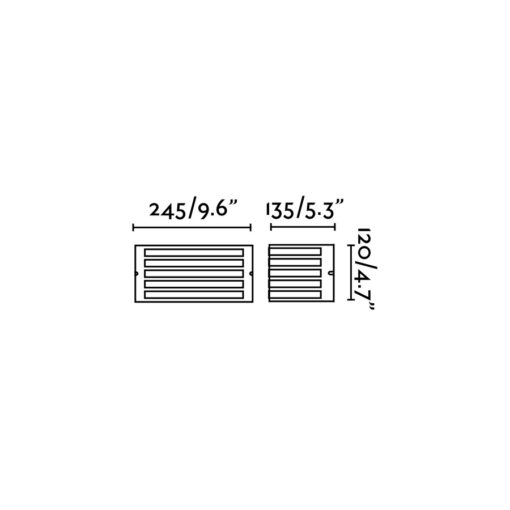 Faro Barcelona Φωτιστικό Τοίχου Fedon Νίκελ Ματ  1XE27  – 70714