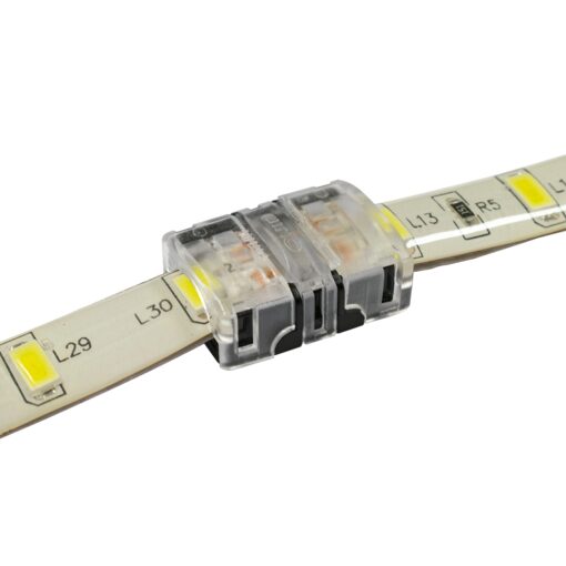 GloboStar® 70715 Αδιάβροχος Ταχυσύνδεσμος Ένωσης IP65 – Strip To Strip Connector για Ένωση 2 x Μονόχρωμες Αδιάβροχες Ταινίες LED Πλάτους 8mm
