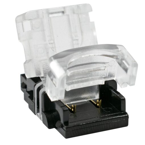 GloboStar® 70720 Αδιάβροχος Ταχυσύνδεσμος Ένωσης IP65 – Strip To Cable Connector για Ένωση 1 x Μονόχρωμης Αδιάβροχης Ταινίας LED Πλάτους 10mm με 1 x Καλώδιο Τροφοδοσίας