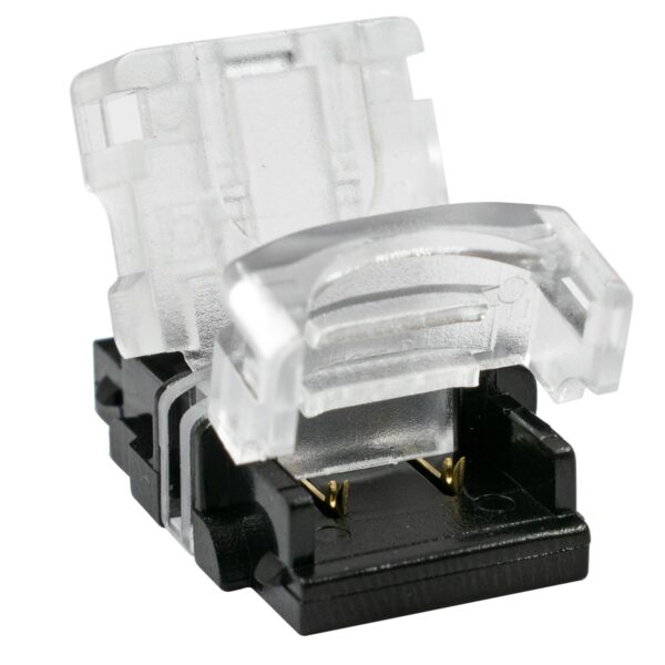 GloboStar® 70720 Αδιάβροχος Ταχυσύνδεσμος Ένωσης IP65 – Strip To Cable Connector για Ένωση 1 x Μονόχρωμης Αδιάβροχης Ταινίας LED Πλάτους 10mm με 1 x Καλώδιο Τροφοδοσίας