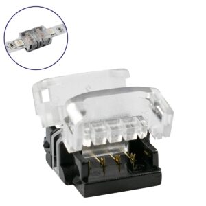 GloboStar® 70721 Ταχυσύνδεσμος Ένωσης IP20 – Strip To Strip Connector για Ένωση 2 x RGB Ταινίες LED Πλάτους 10mm
